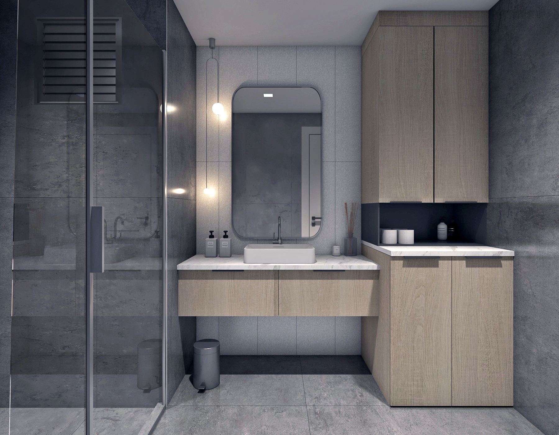 1+1 Daire - Banyo